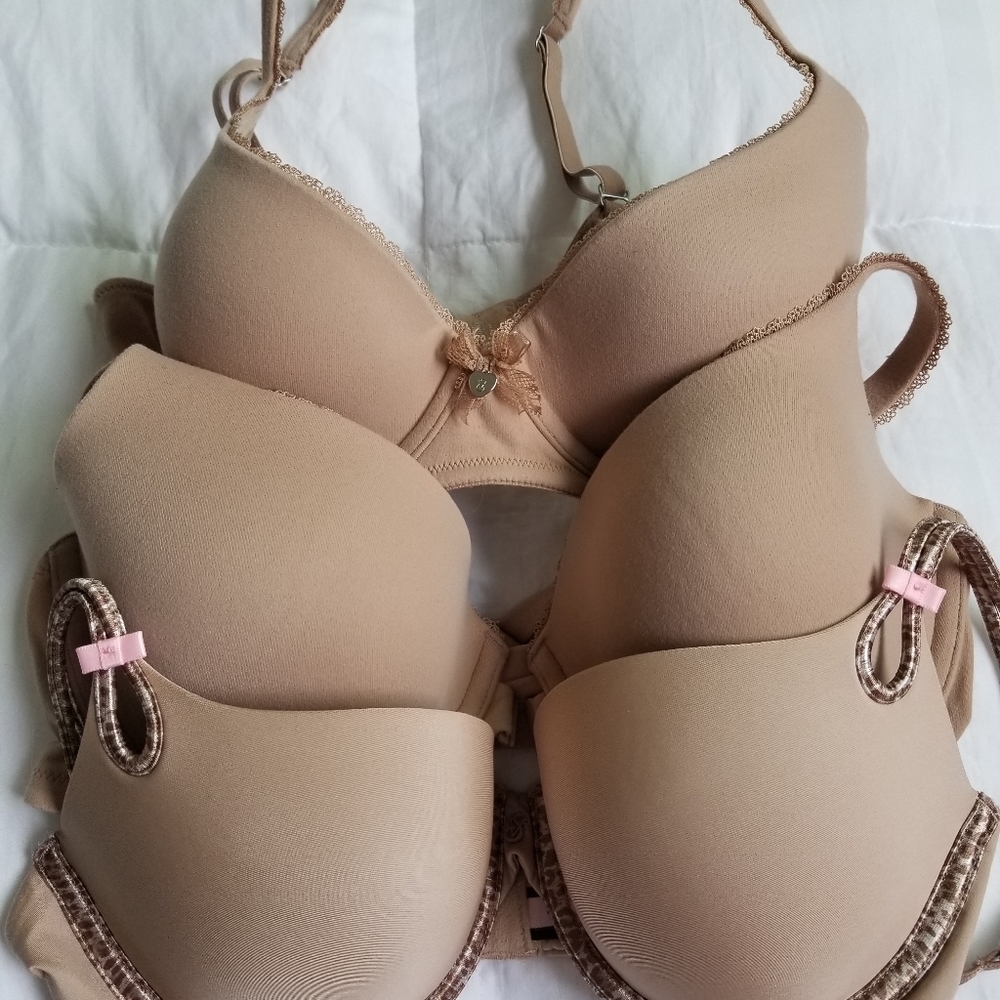 THREE Victoria's Secret NUDE Bras for $26.